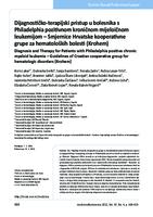 Dijagnostičko-terapijski pristup u bolesnika s Philadelphia pozitivnom kroničnom mijeloičnom leukemijom – Smjernice Hrvatske kooperativne grupe za hematoloških bolesti (Krohem)