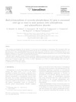 BanI polymorphism of cytosolic phospholipase A2 gene is associated with age at onset in male patients with schizophrenia and schizoaffective disorder