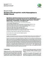 The role of TPA I/D and PAI-1 4G/5G polymorphisms in multiple sclerosis.