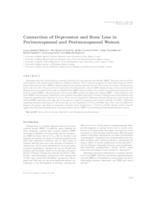 Connection of Depression and Bone Loss in Perimenopausal and Postmenopausal Women