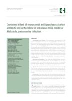 Combined effect of monoclonal antilipopolysaccharide antibody and ceftazidime in intranasal mice model of Klebsiella pneumoniae infection