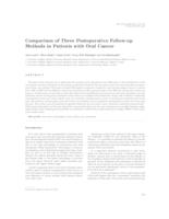 Comparison of Three Postoperative Follow-up Methods in Patients with Oral Cancer