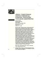 UPALNI I FUNKCIONALNI CRIJEVNI POREMEĆAJI: SOMATSKE, PSIHOLOŠKE I SOCIJALNE KARAKTERISTIKE