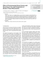 Effect of Environmental Stress Factors and Recycling on the Lipid Composition of Brewer’s Yeast Mitochondria