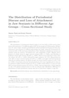 The Distribution of Periodontal Disease and Loss of Attachment in Jaw Sextants in Different Age Groups – Cross–Sectional Study