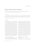 Aging of Human Skeletal Muscles