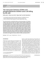 The interaction between CD300a and phosphatidylserine inhibits tumor cell killing by NK cells