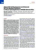 Altered NK Cell Development and Enhanced NK Cell-Mediated Resistance to Mouse Cytomegalovirus in NKG2D-Deficient Mice