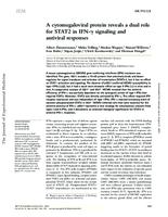 A Cytomeglaoviral Protein Reveales a Dual Role for STAT2 in IFN-g Signaling and Antiviral Responses