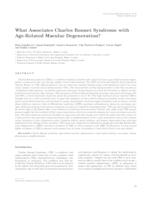 What Associates Charles Bonnet Syndrome with Age-Related Macular Degeneration?