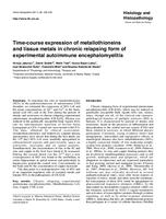 Time-course expression of metallothioneins and tissue metals in chronic relapsing experimental autoimmune encephalomyelitis in DA rats