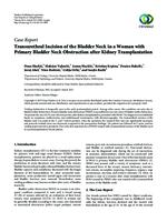 Transurethral Incision of the Bladder Neck in a Woman with Primary Bladder Neck Obstruction after Kidney Transplantation