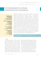 The photodynamic effect of porphyrin on Legionella