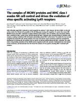 The complex of MCMV proteins and MHC class I evades NK cell control and drives the evolution of virus-specific activating Ly49 receptors