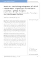 Deficiency of plain film radiography in the evaluation of cervical spine injury in high-risk patient – case reports