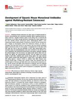 Development of Opsonic Mouse Monoclonal Antibodies against Multidrug-Resistant Enterococci