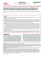 Synergistic potential of Juniperus communis and Helichrysum italicum essential oils against nontuberculous mycobacteria