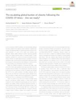 The escalating global burden of obesity following the COVID-19 times - Are we ready?