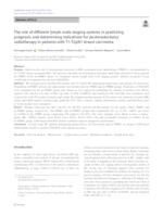 The role of different lymph node staging systems in predicting prognosis and determining indications for postmastectomy radiotherapy in patients with T1-T2pN1 breast carcinoma