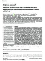 Treatment of osteoporosis with a modified zeolite shows beneficial effects in an osteoporotic rat model and a human clinical trial