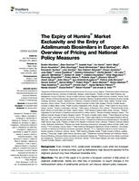 The Expiry of Humira® Market Exclusivity and the Entry of Adalimumab Biosimilars in Europe: An Overview of Pricing and National Policy Measures