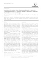 Assessment of Luminex Mean Fluorescence Intensity Values with
 Complement-Dependent Cytotoxicity Results in Detection of Antibodies
 Against Human Leucocyte Antigen