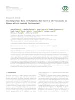 The Important Role of Metal Ions for Survival of 
Francisella in Water within Amoeba Environment