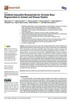 Synthetic Injectable Biomaterials for Alveolar Bone Regeneration in Animal and Human Studies