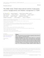 The SAGE study: Global observational analysis of glycaemic control, hypoglycaemia and diabetes management in T1DM