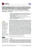 Combined inhibitory effect of fir (Abies alba 
Mill.) honeydew honey and probiotic bacteria 
Lactiplantibacillus plantarum on the growth of 
Salmonella enterica serotype Typhimurium