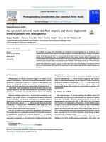 An association between niacin skin flush response and plasma triglyceride levels in patients with 
schizophrenia