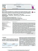 Bone health and adherence to vitamin D and calcium therapy in early breast cancer patients on endocrine therapy with aromatase inhibitors.