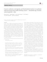 Cancer cachexia, sarcopenia and biochemical markers in patients with advanced non-small cell lung cancer-chemotherapy toxicity and prognostic value