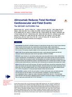 Alirocumab Reduces Total Nonfatal Cardiovascular and Fatal Events