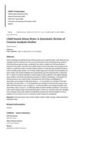 Child Sexual Abuse News: A Systematic Review of 
Content Analysis Studies