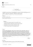 Complex interactive effects of ripening degree, malaxation duration and temperature on Oblica cv. virgin olive oil phenols, volatiles and sensory quality