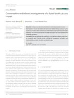 Conservative endodontic management of a fused tooth: A case 
report