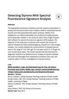 Detecting Styrene With Spectral Fluorescence Signature Analysis