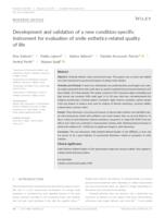 Development and validation of a new condition- specific instrument for evaluation of smile esthetics-related quality of life