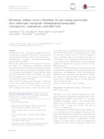 Diclofenac sodium versus ceftazidime for preventing pancreatitis after endoscopic retrograde cholangiopancreatography: a prospective, randomized, controlled trial.