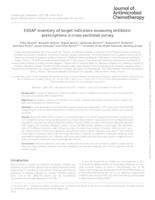 ESGAP inventory of target indicators assessing antibiotic prescriptions: a cross-sectional survey