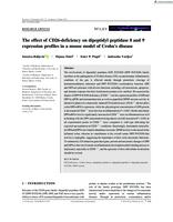 The effect of CD26-deficiency on dipeptidyl peptidase 8 and 9 expression profiles in a mouse model of Crohn's disease