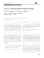 The efficacy of photon initiated photoacoustic streaming in the removal of calcium silicate based filling remnants from the root canal after rotary retreatment