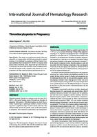 Thrombocytopenia in Pregnancy