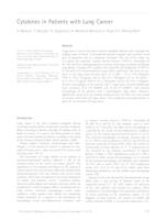 Cytokines in Patients with Lung Cancer