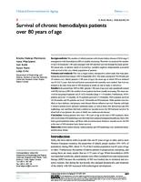 Survival of chronic hemodialysis patients over 80 years of age