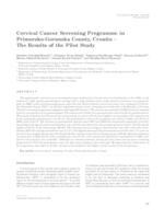 Cervical Cancer Screening Programme in Primorsko-Goranska County, Croatia – The Results of the Pilot Study