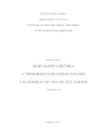 Mortalitet liječnika u Primorsko-goranskoj županiji u razdoblju od 1994. do 2012. godine