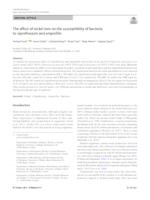 The effect of nickel ions on the susceptibility of bacteria to ciprofloxacin and ampicillin