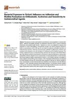 Bacterial Exposure to Nickel: Influence on Adhesion and Biofilm Formation on Orthodontic Archwires and Sensitivity to Antimicrobial Agents